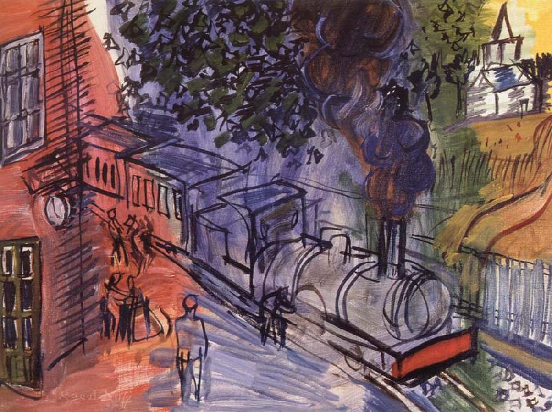 Dufy Raoul Train en gare oil painting image